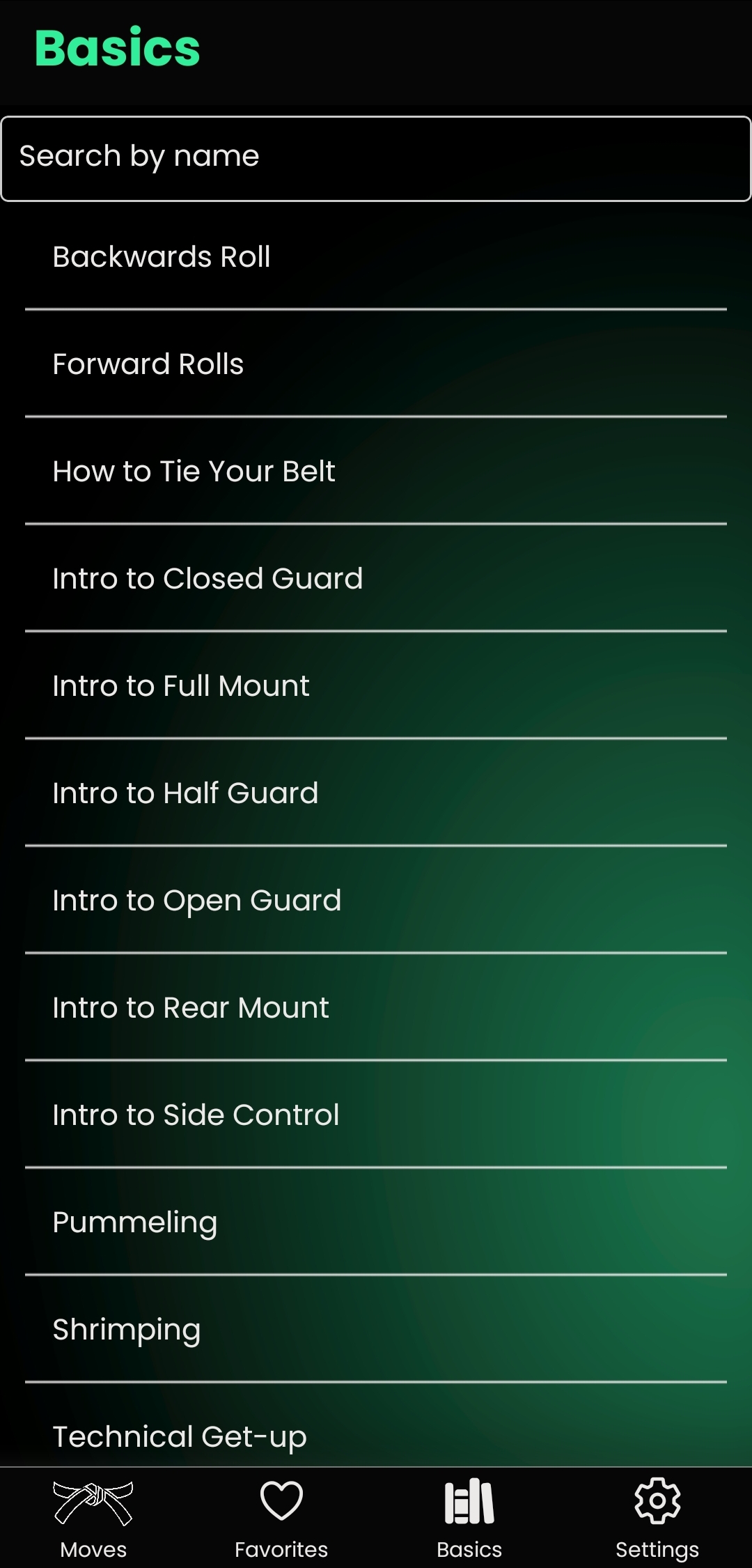 Basics Section